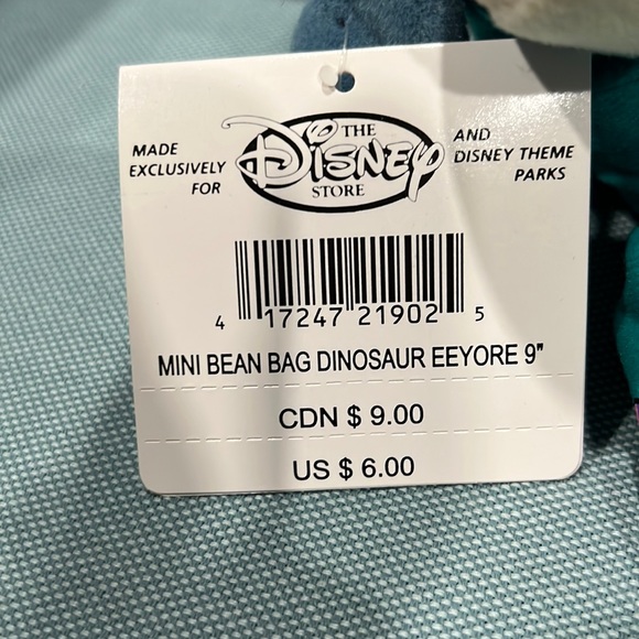 3/$25 The Disney store Halloween mini beanbag dinosaur Eeyore 9" - Picture 4 of 5